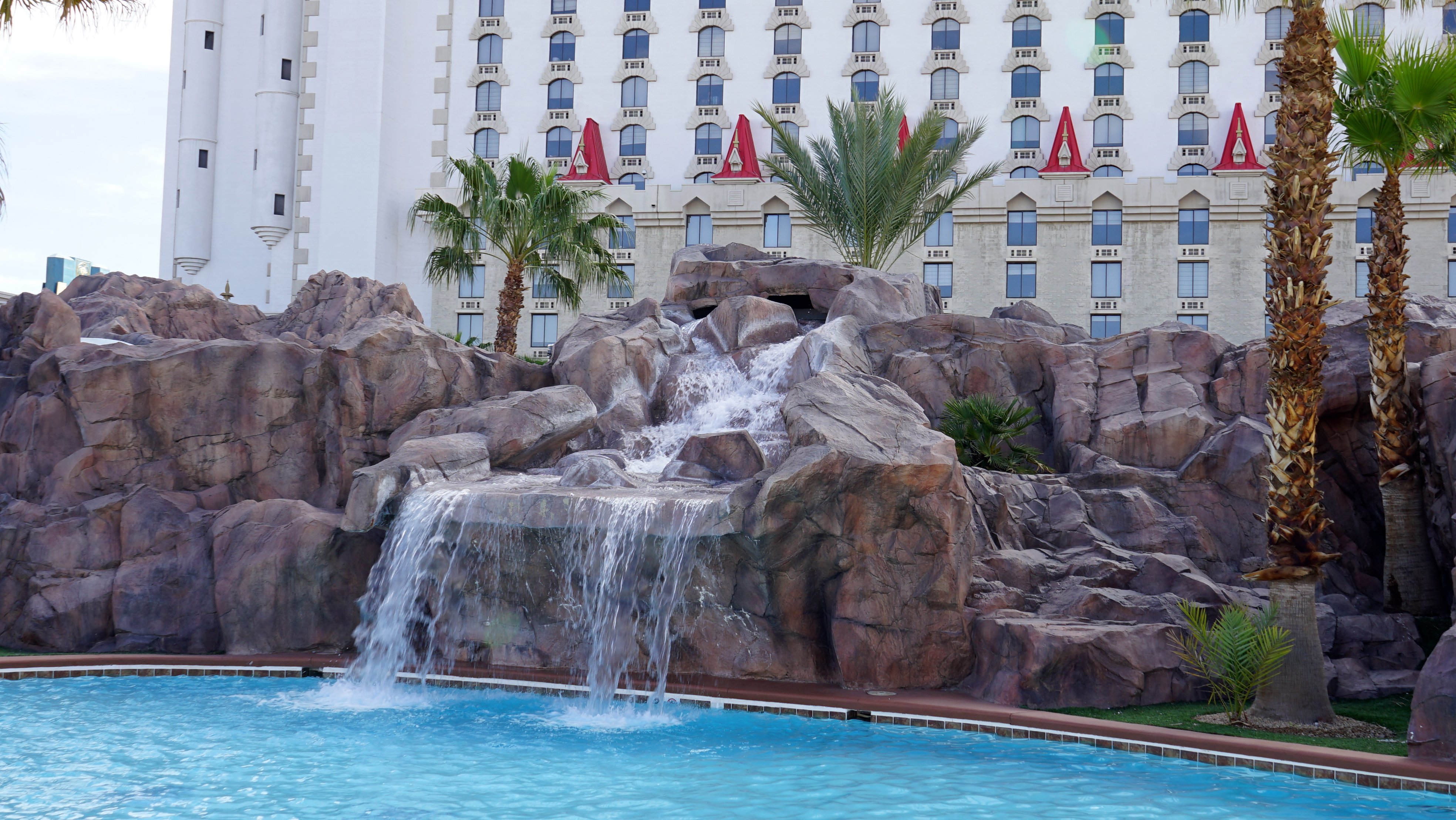 Excalibur Pool Waterfall